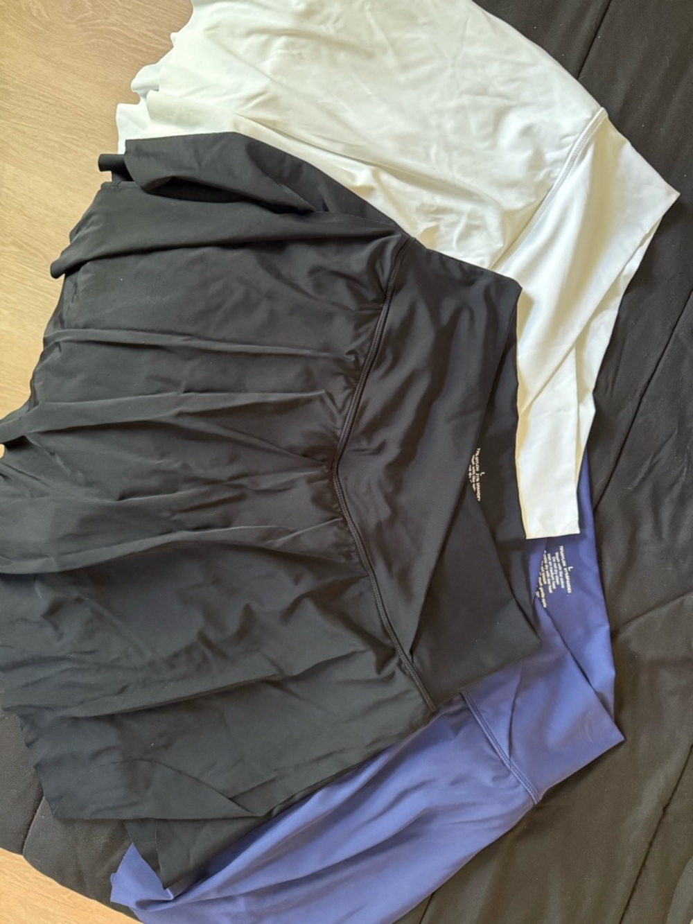 Set of 3 Elastic Athletic Skirt with Shorts